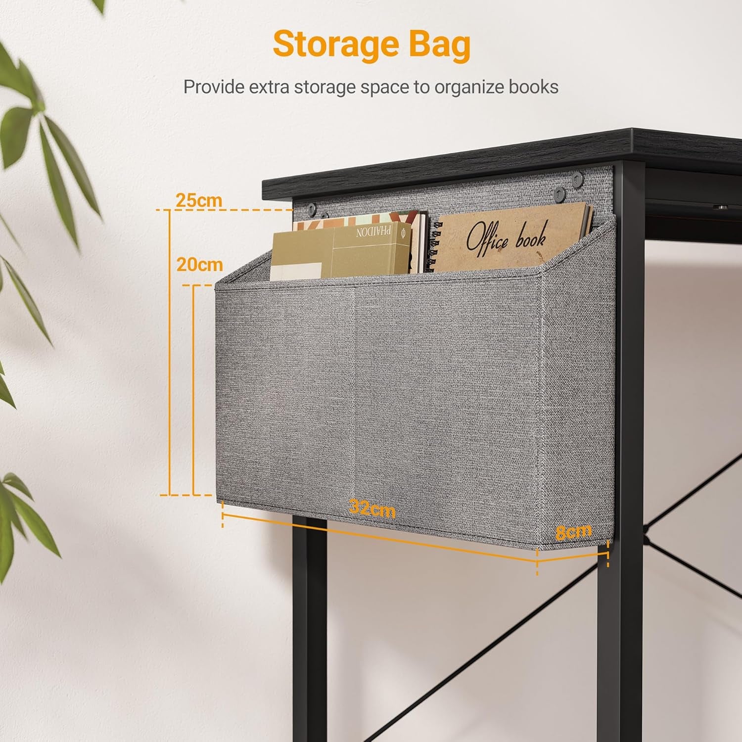 L Shaped Desk, 47 Inch Computer Desk with Reversible Storage Shelves Home Office Corner Desk Study Writing Table, White