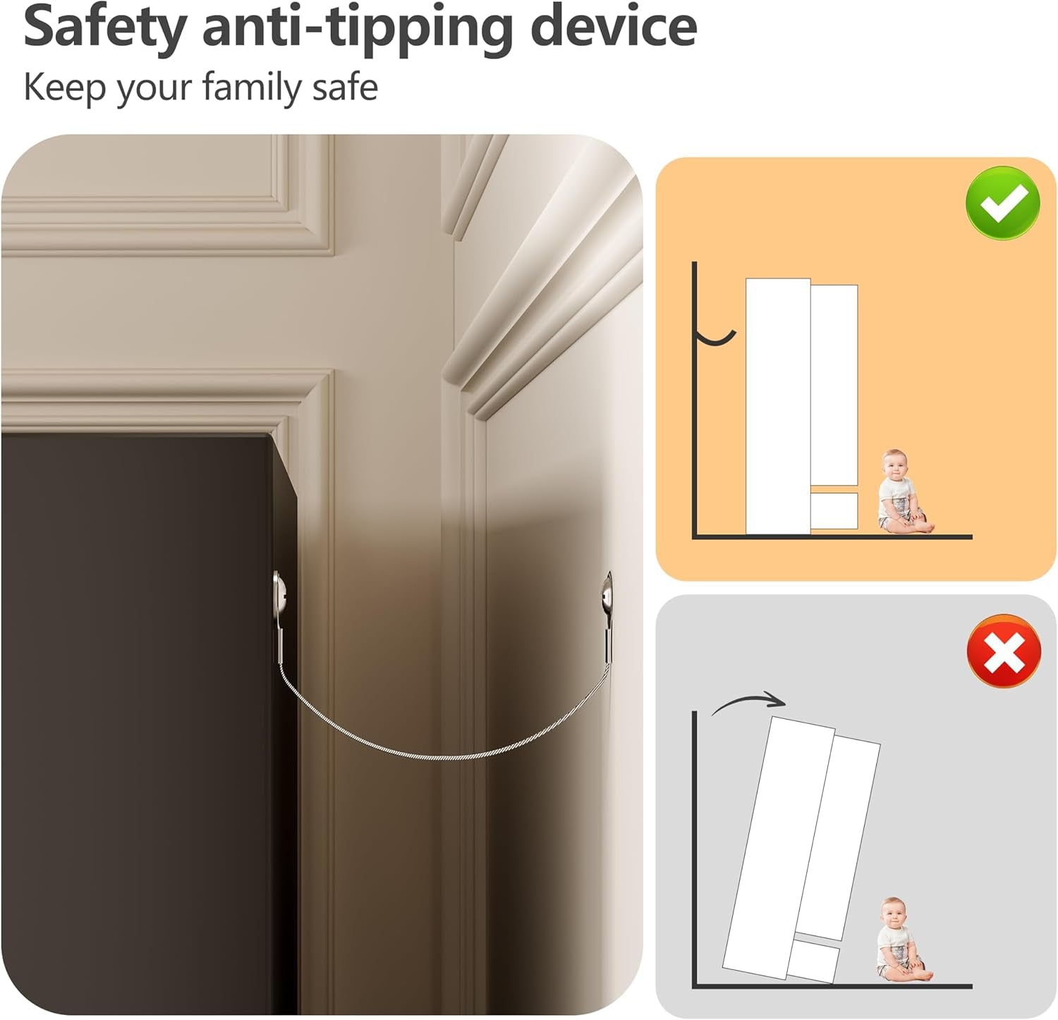 RIETERN Metal Armoire Wardrobe Closet, 71" Tall Bedroom Closet with Mirror, 2 Drawers, Adjustable Shelves, and Hanging Rod, Steel Clothes Closets and Storage, for Bedroom Black