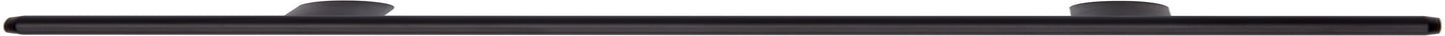 Euro Bar Cabinet Handles, Drawer Pulls, 5.38-Inch Length, 3-Inch Hole Center, 1/2-Inch Diameter, Matte Black, 10-Pack, AB1500-FB-10