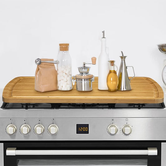 30X20 Stove Top Cover, Bamboo Wood Noodle Board Stove Cover for Gas Stove, Extra Large Cutting Board for Kitchen, Stove Top Cutting Board