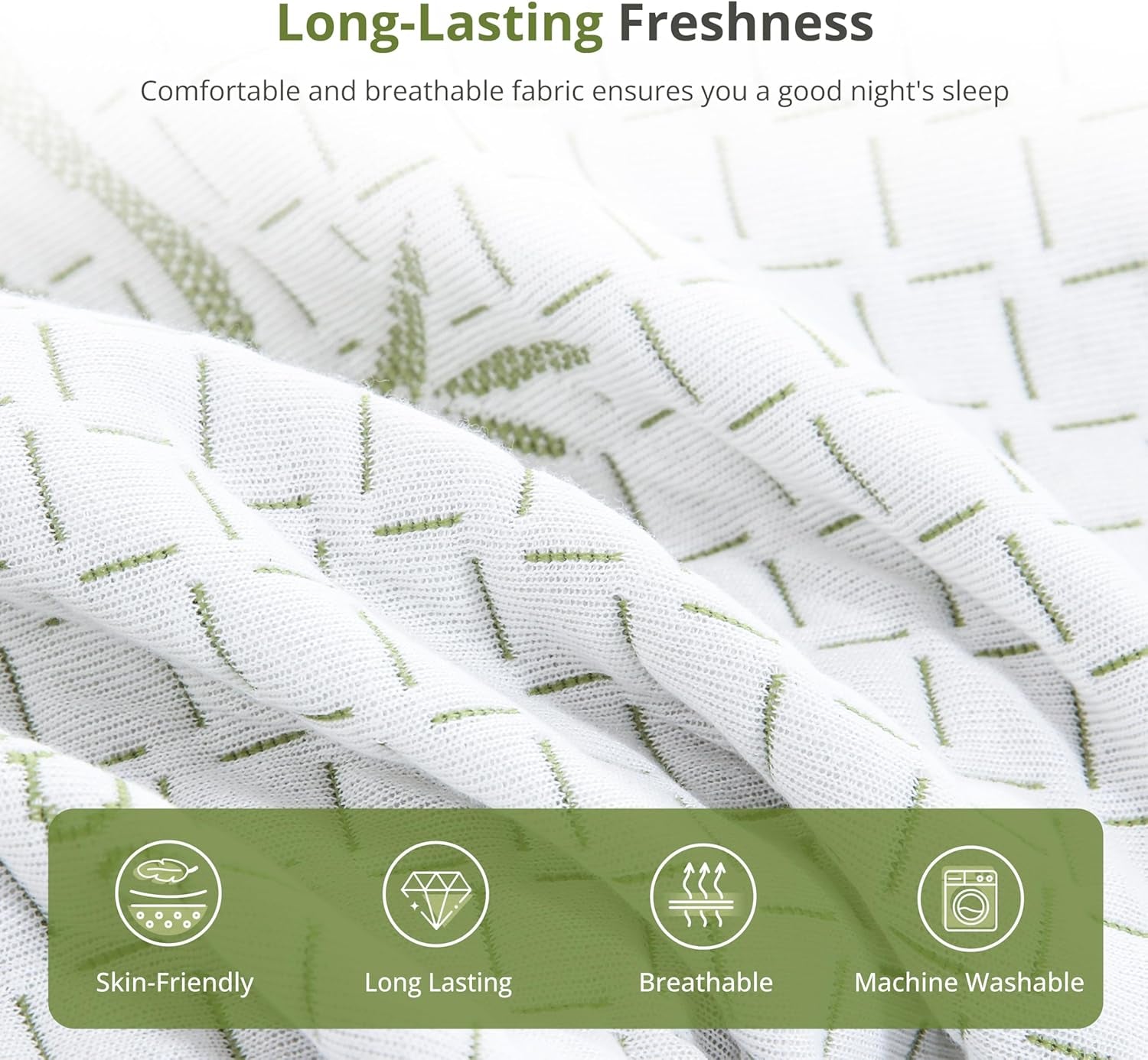 8 Inch Full Size Mattress, Cooling Green Tea Gel Memory Foam for Pressure Relief, Medium Firm Support, Fiberglass Free, Bed in a Box, Certipur-Us Certified
