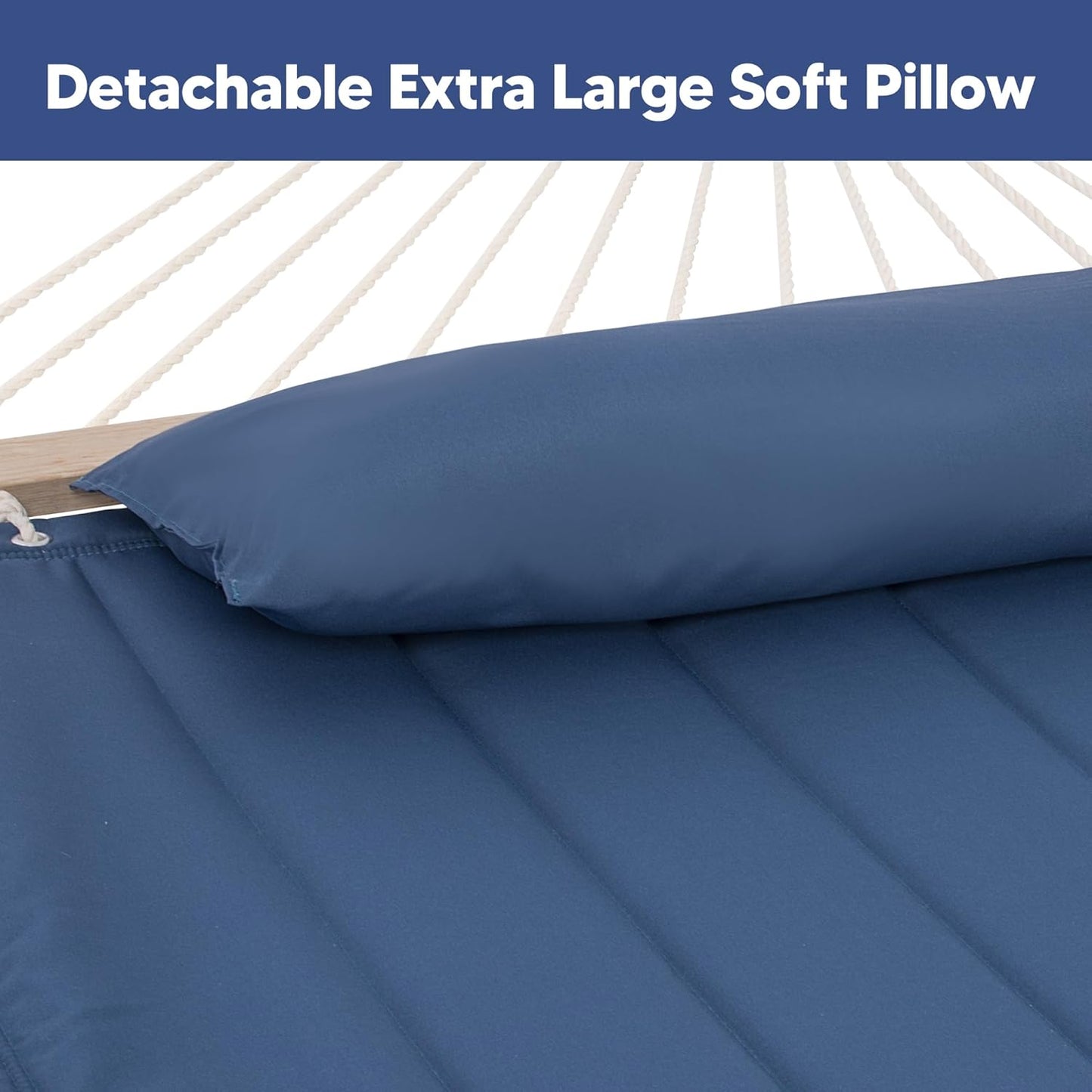 Hammocks for outside with Stand, Sunshade, Porch Hammock and Stand, 475 Lbs Capacity, Patent Pending, Navy