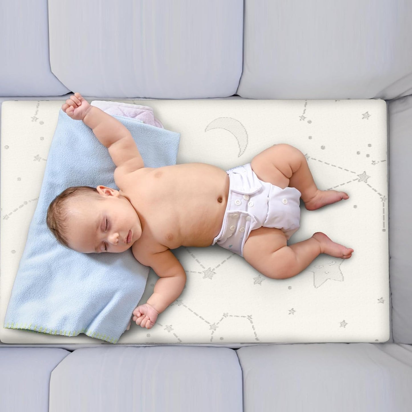 Bamboo Pack and Play Mattress Pad Breathable 38X26 Waterproof Baby Mattress for Pack N Play Matress Topper Waterproof with Strap