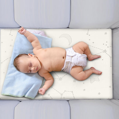 Bamboo Pack and Play Mattress Pad Breathable 38X26 Waterproof Baby Mattress for Pack N Play Matress Topper Waterproof with Strap