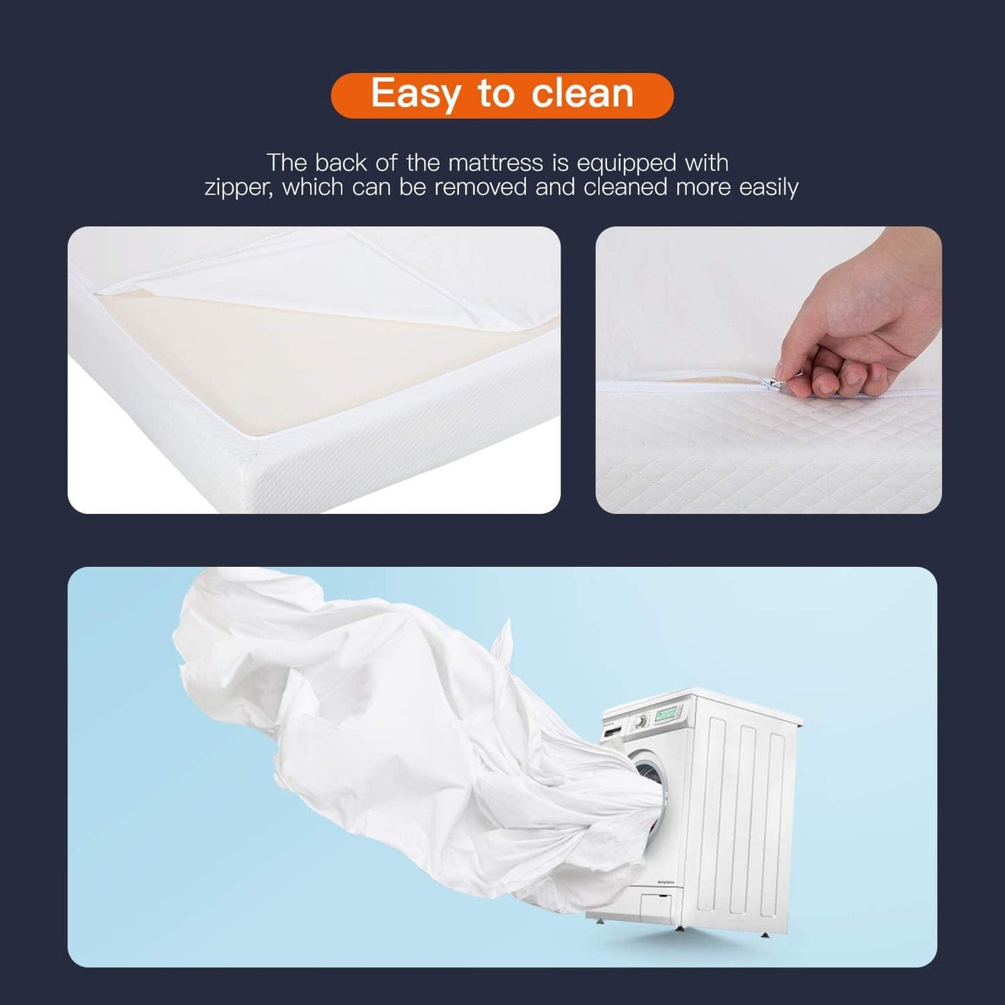 | 8 Inch Twin Mattress | Medium Firm | Gel Memory Foam Mattress | White | Bed in a Box, Certipur-Us Certified | Pressure Relief, Cooling Ventilated Foam | Washable Removable Cover