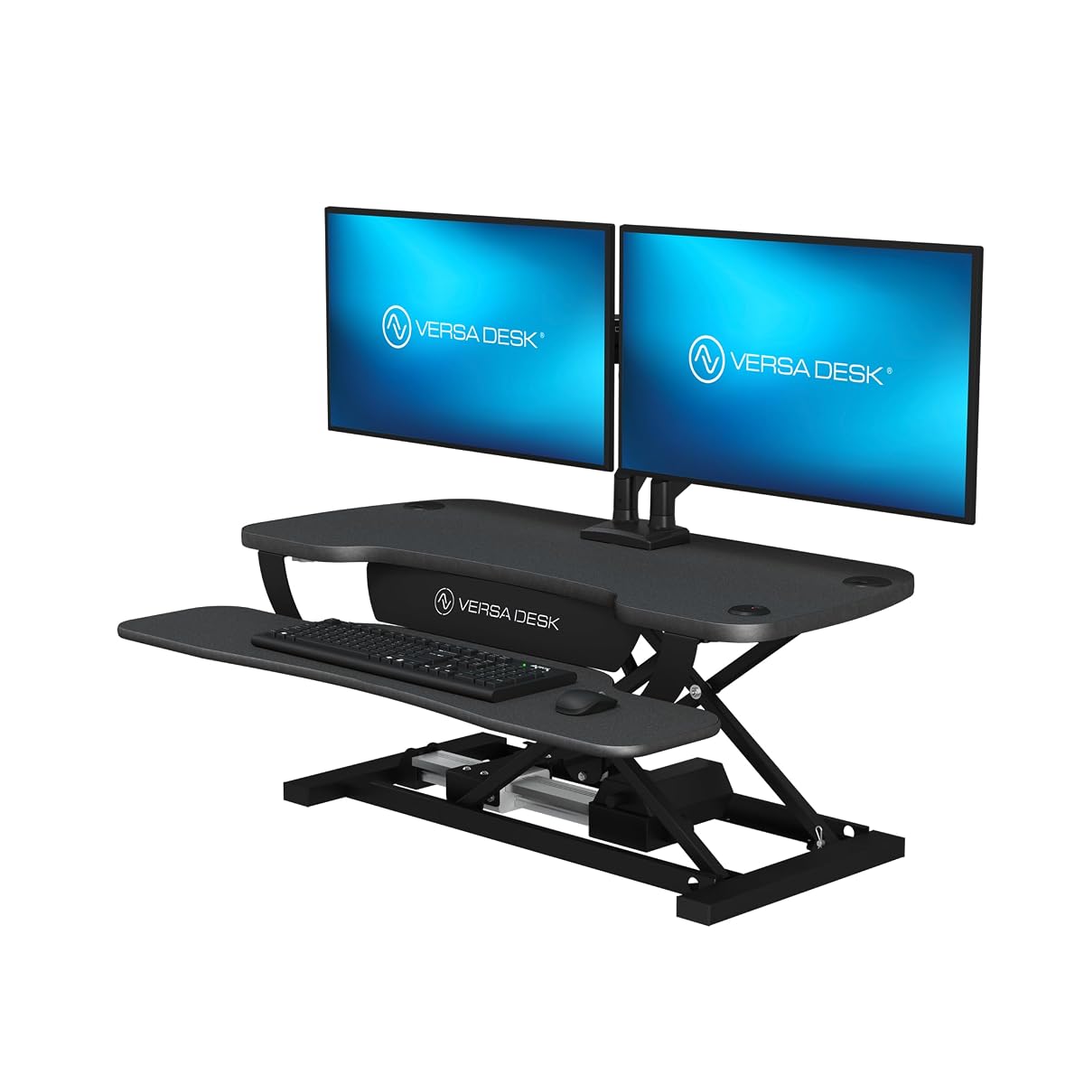 PowerPro 36 Inch Electric Standing Desk Converter – Push-Button Height