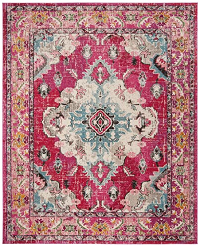 SAFAVIEH Monaco Area Rug 8x10, Large Pink & Multi MNC243D, view 6