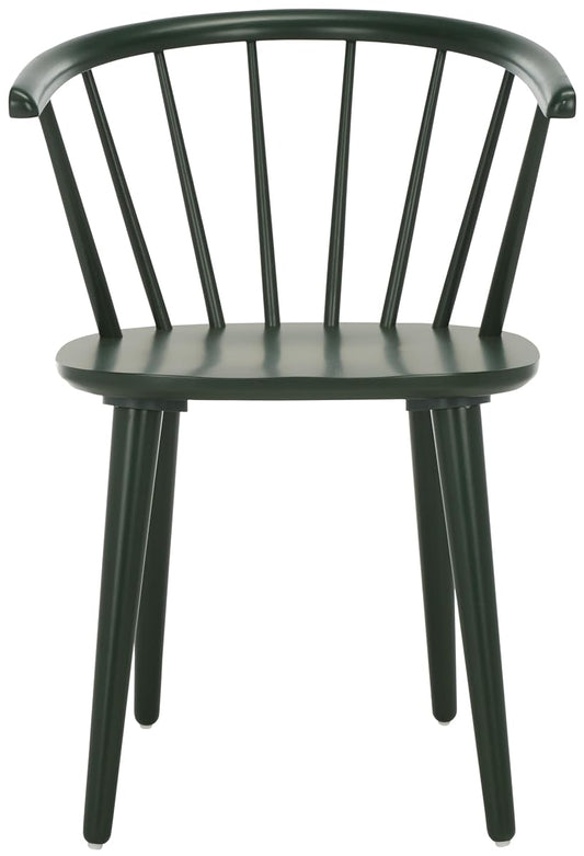SAFAVIEH Furniture - Blanchard Side Chair Set of 4 - Garden Green - Solid Wood - Farmhouse Spindle Design - Ideal for Dining Room, Kitchen, Living Room, 18" Seat Height (AMH8512J-KIT2)