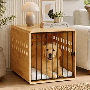 30 Inch Solid Wood Puppy Crates for Small Dogs Crate End Table, view 2