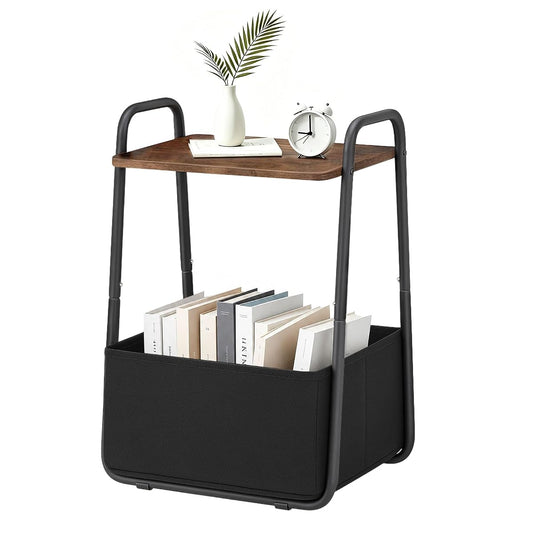 Collection - Side Table,Small End Table for Living Room, Metal Frame Nightstand,Entryway Table, for Bedroom& Bathroom& Outdoor& Office