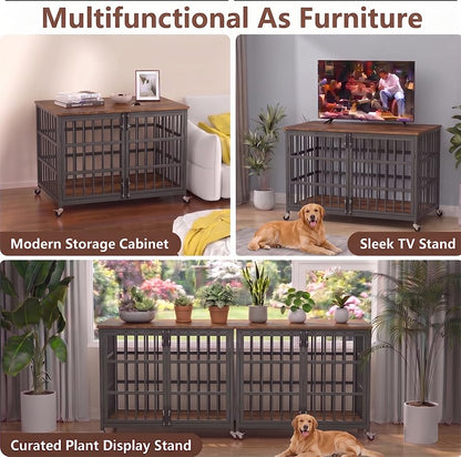 BOLDBONE 38 inch Dog Crate Furniture, view 6