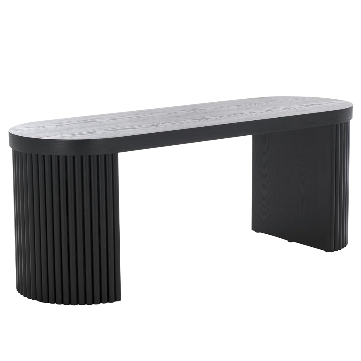 SAFAVIEH Home Collection Enoki Black Oval Top Bench
