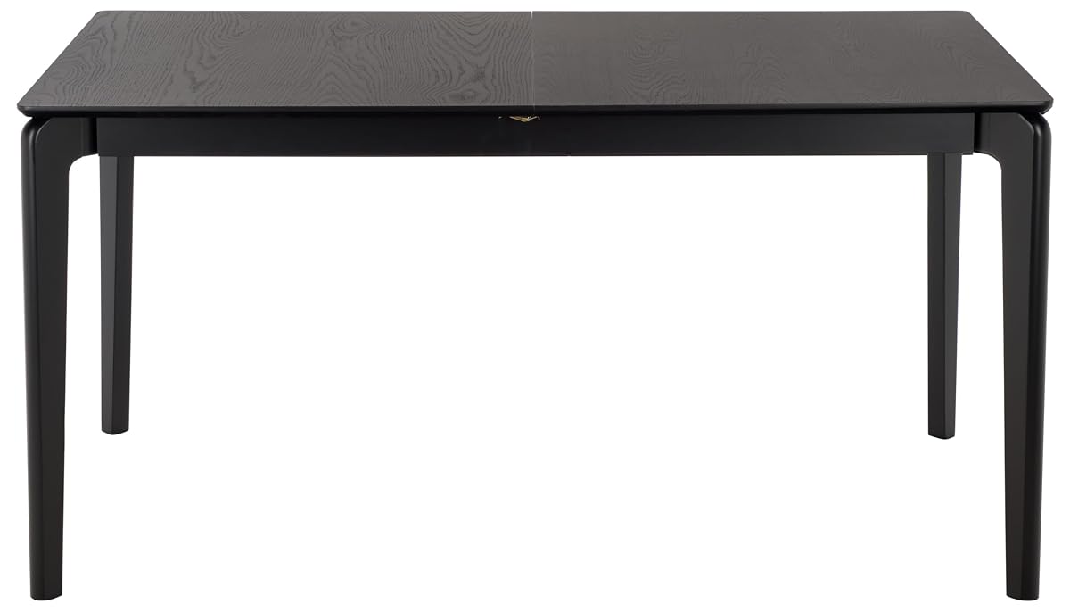 SAFAVIEH Furniture - Hammis 59" - 76" Extendable Dining Table - Black Solid Wood - Fully Assembled - Expandable Table for Dining Room & Kitchen (DTB4304A)