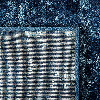 SAFAVIEH Retro Collection Accent Rug - 2' x 3', Light Blue & Blue, Modern Abstract Design, Non-Shedding & Easy Care, Ideal for High Traffic Areas in Entryway, Living Room, Bedroom (RET2770-6065)
