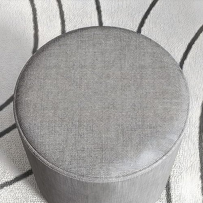 Home Pouf Ottoman, Contemporary Footstool Ottoman Fabric Upholstered Foot Rest Foot Stool Poufs for Bedroom Living Room Home Furniture, 11" L x 11" W x 14" H (Light Gray, 2 Piece Set)