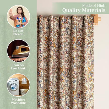 Curtains for Living Room 100% Cotton 50"x124" (Pack of 1)