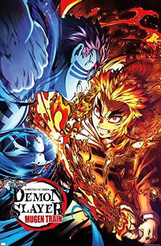 Demon Slayer: Mugen Train - Versus One Sheet Wall Poster, 14.725" x 22.375", Premium Unframed Version