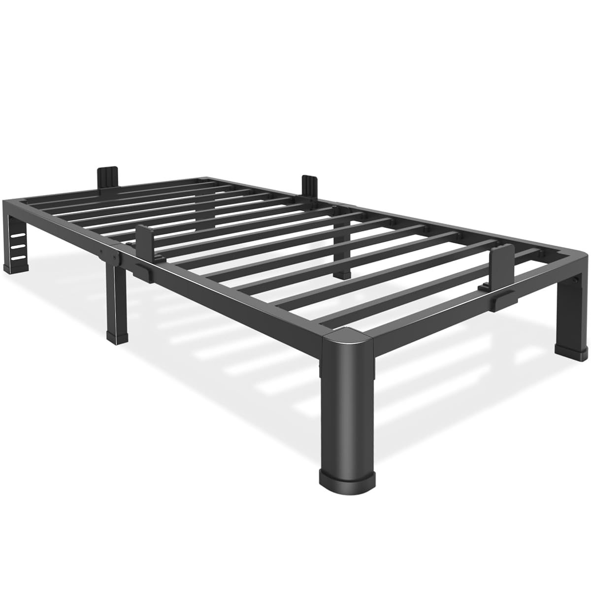 10 Inch Low Twin Bed Frame with Round Corner Legs