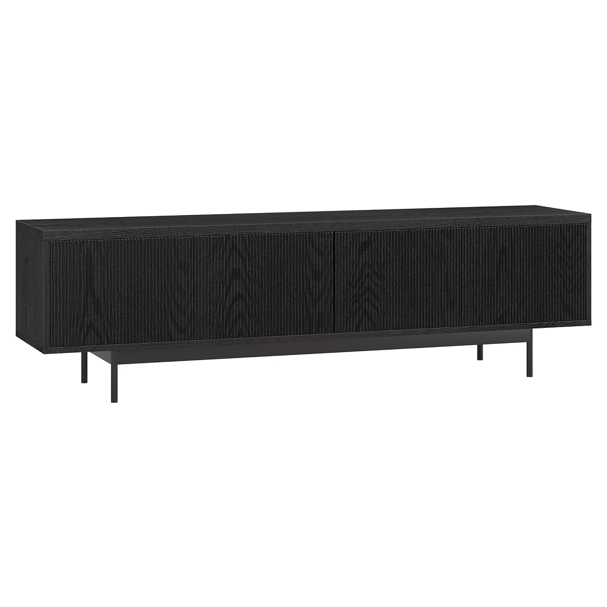 Henn&Hart 70" TV Stand for TVs up to 75", Natural Black