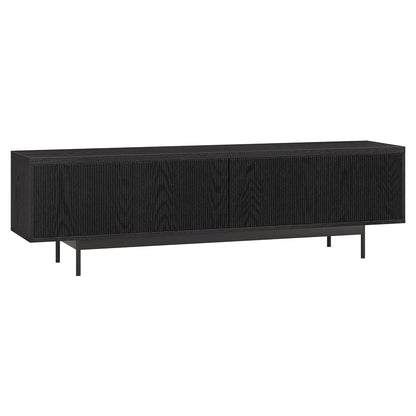 Henn&Hart 70" TV Stand for TVs up to 75", Natural Black