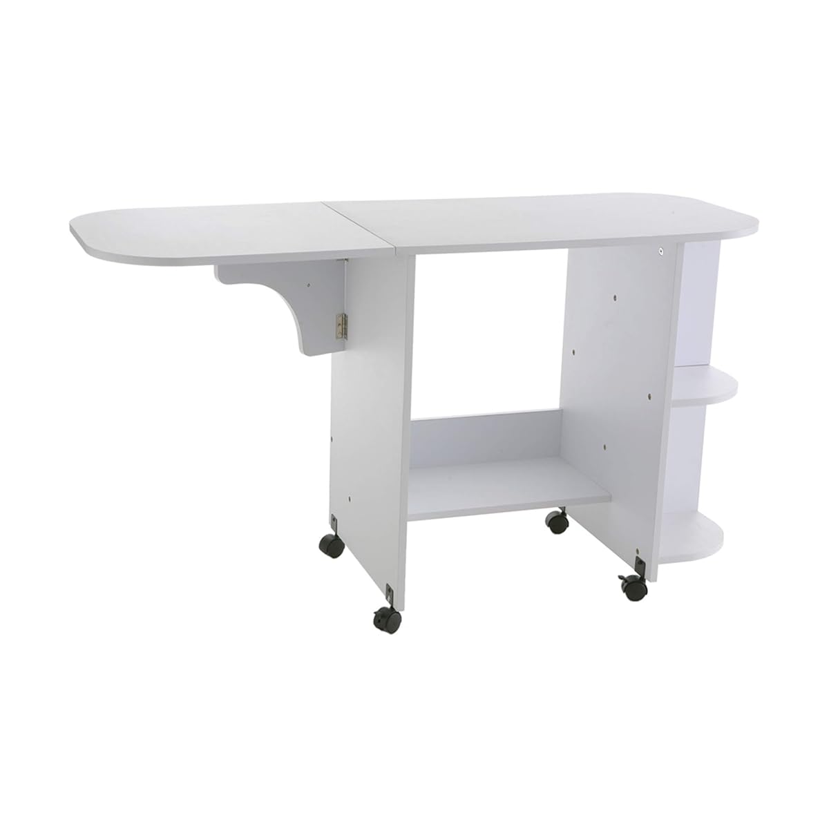 Sewing Table - White - Transitional Design, Solid Wood - Ideal for Living Room, Bedroom (OC9665)
