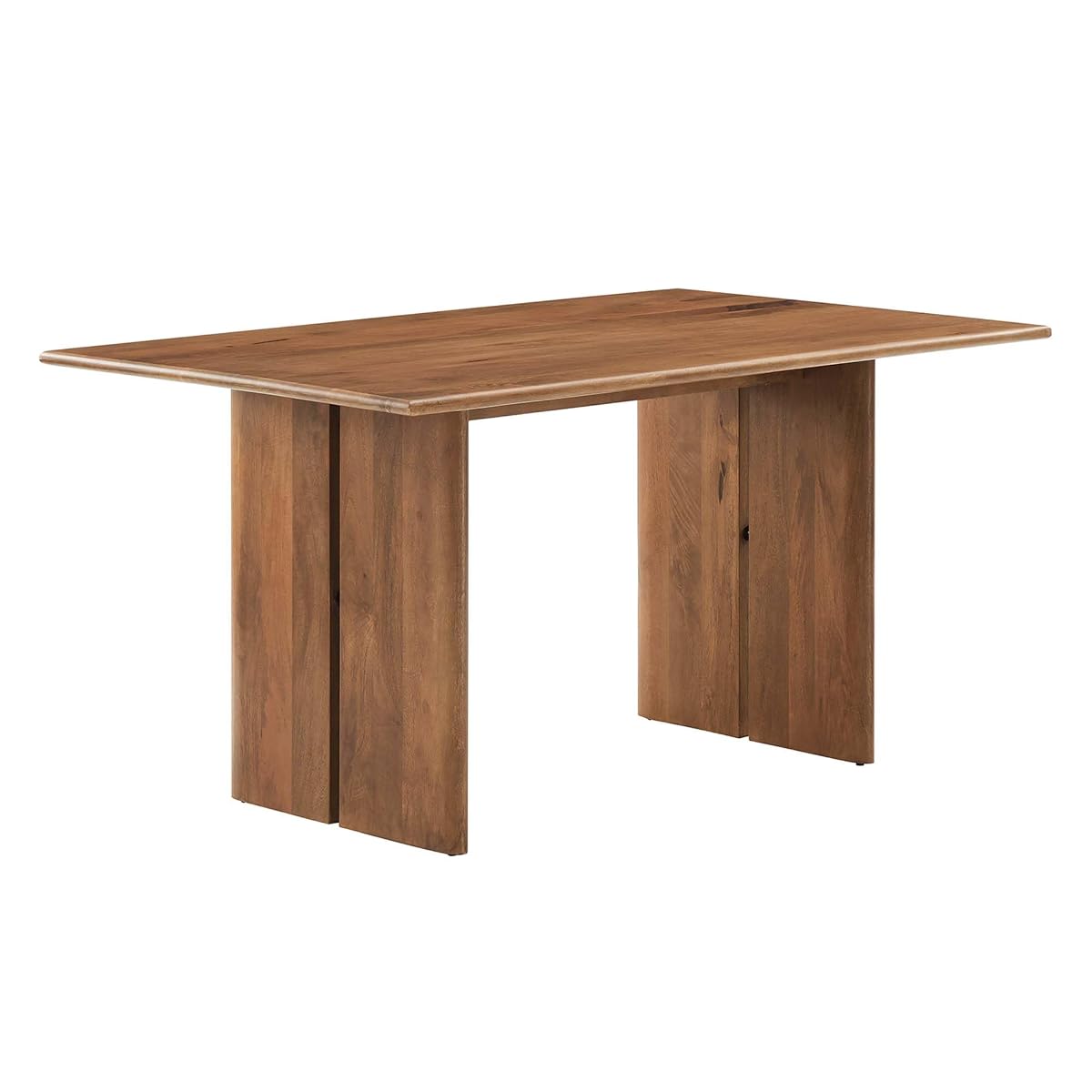 Amistad 60Inch Dining Table Solid Wood Walnut Finish Modern Kitchen Room Entertaining Home Furniture Quality Stylish Elegant Durable Refined Versatile Contemporary