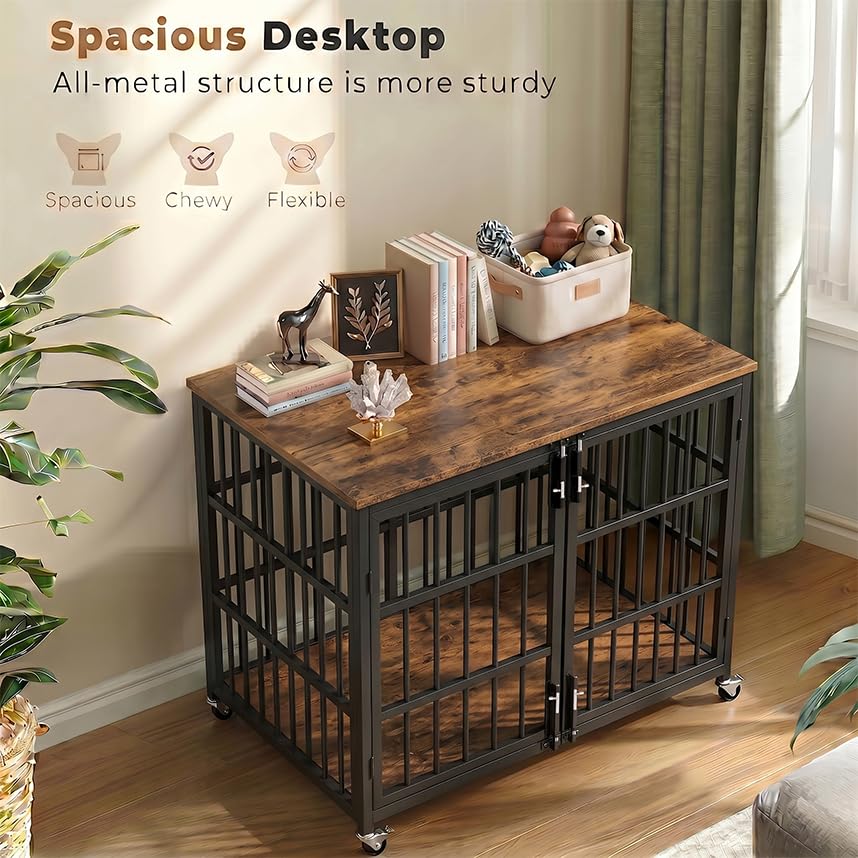 BOLDBONE 38 inch Dog Crate Furniture, view 3