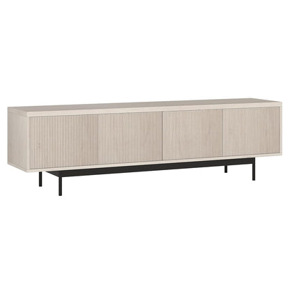 Henn&Hart 70" TV Stand for TVs up to 75", Beech White