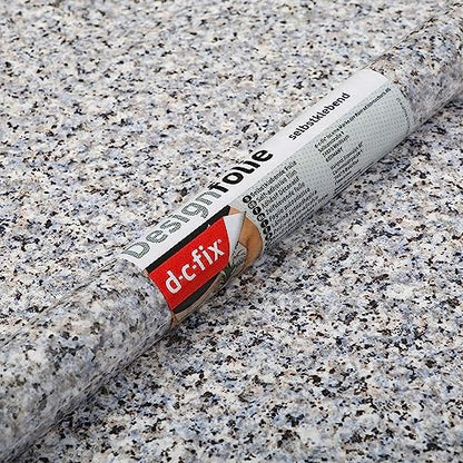 346-0180 Decorative Self-Adhesive Film, Grey Granite, 17" x 78" Roll