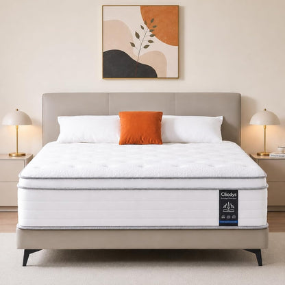 Full Mattress 12 Inch, Hybrid Spring Mattress, Medium Firm