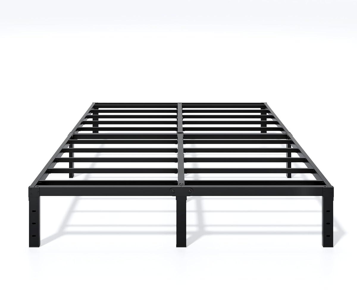 Full Size Bed Frame 12 Inch Metal Platform Bed Frame with Underbed Storage
