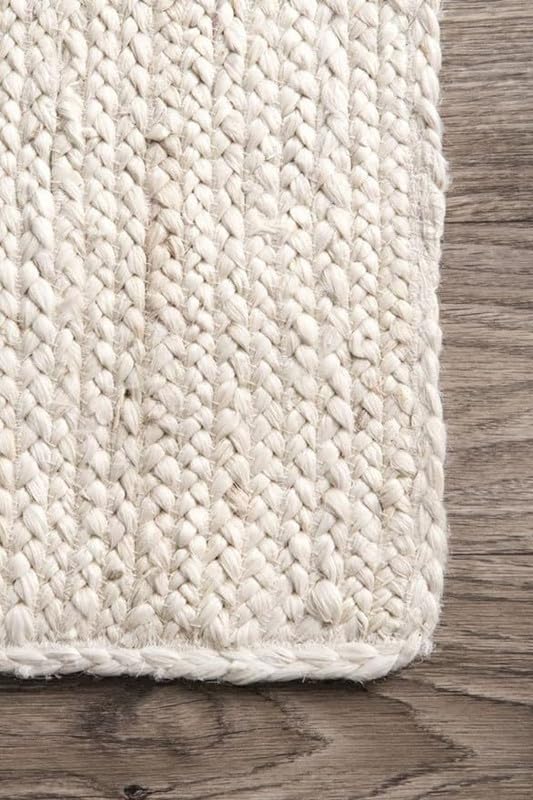 2x12 Ft Off White Modern Dining Room Carpet