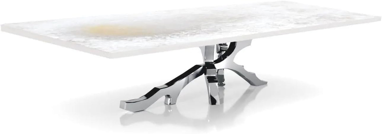 Albero Silver Art Top Coffee Tables - Small