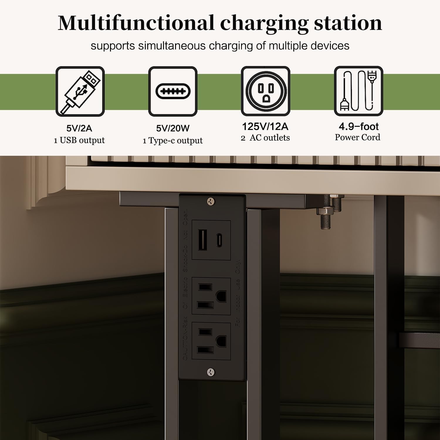Makeup Vanity Desk with Lights, Vanities VT-8903
