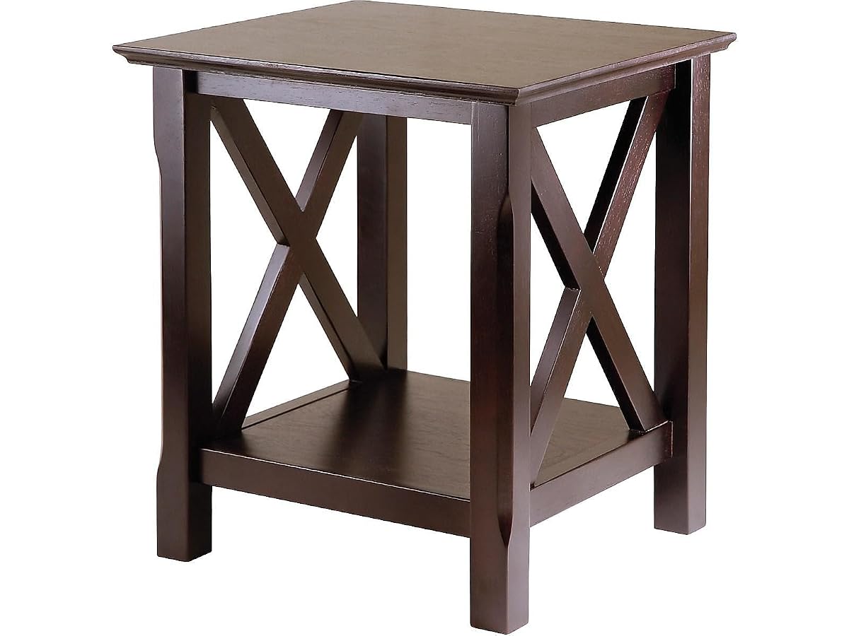 Xola 20W x 19.13-Inch D End Table, Cappuccino (40420)