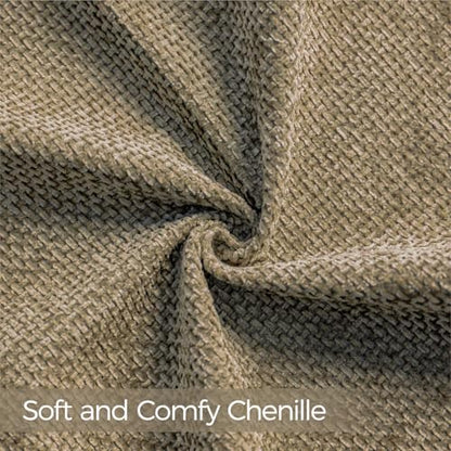 Brown Chenille Throw Pillow Covers 24x24 Inch Pack of 2 Modern Decorative Throw Pillow Cases Farmhouse Cross Covers Home Decor for Sofa Bedroom Living Room