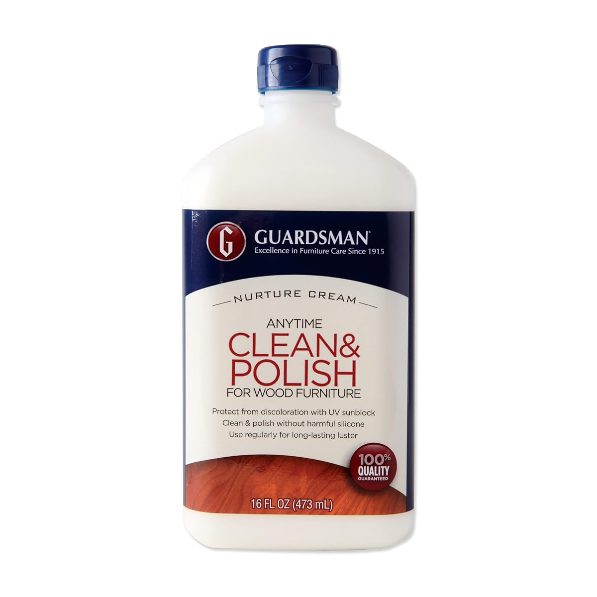 Clean & Polish For Wood Furniture - Cream Polish 16.9 oz - Silicone Free, UV Protection - 461500