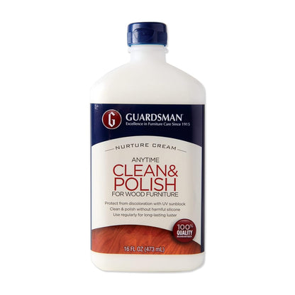 Clean & Polish For Wood Furniture - Cream Polish 16.9 oz - Silicone Free, UV Protection - 461500