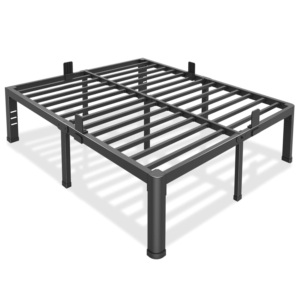 18 Inch Full Size Bed Frame Metal Platform with Round Corner Legs