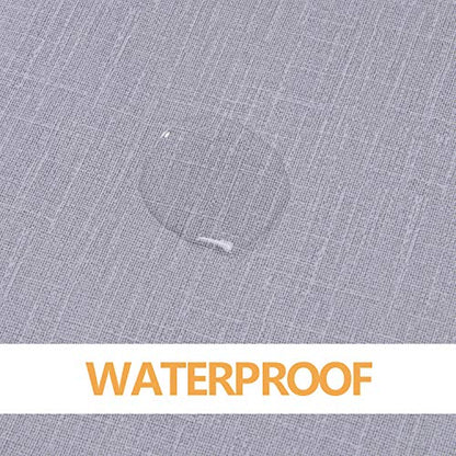 100% Waterproof Rectangle PVC Tablecloth - 54 x 78 Inch - Oil Proof Spill Proof Vinyl Table Cloth, Wipe Clean Table Cover for Dining Tables, Buffet Parties and Camping, Grey
