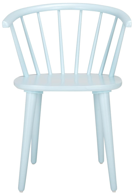 SAFAVIEH Furniture - Blanchard Side Chair Set of 2 - Pale Blue - Solid Wood - Modern Clean-Line Design - Ideal for Dining Room, Kitchen, Living Room, 17.9" Seat Height (AMH8512G-SET2)