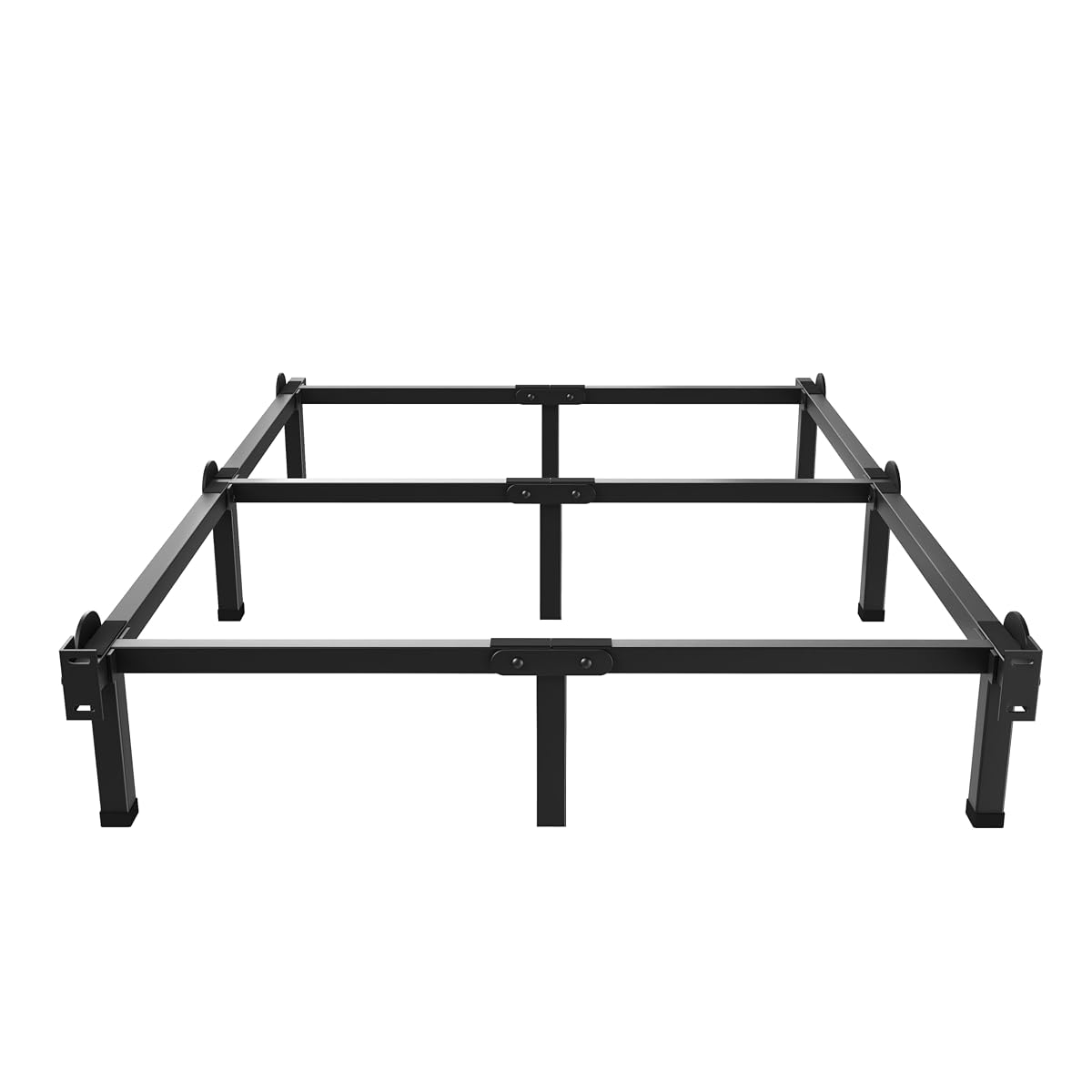 Metal Bed Frame, 9-Leg Bed Base for Box Spring, King, 8 Inch
