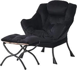 Lazy Chair with Ottoman Comfortable Living Room Setup, view 2
