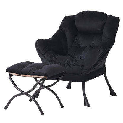 Lazy Chair with Ottoman Comfortable Living Room Setup