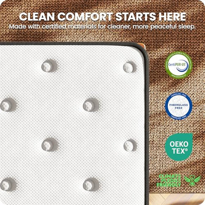 Firm Full Mattress 10 Inch - Hybrid Mattress for Spinal Alignment, view 4