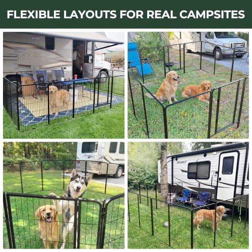 Instant Dog Playpen, RV Camping, Outdoor & Yard, 40" H, 16 Panels, view 7