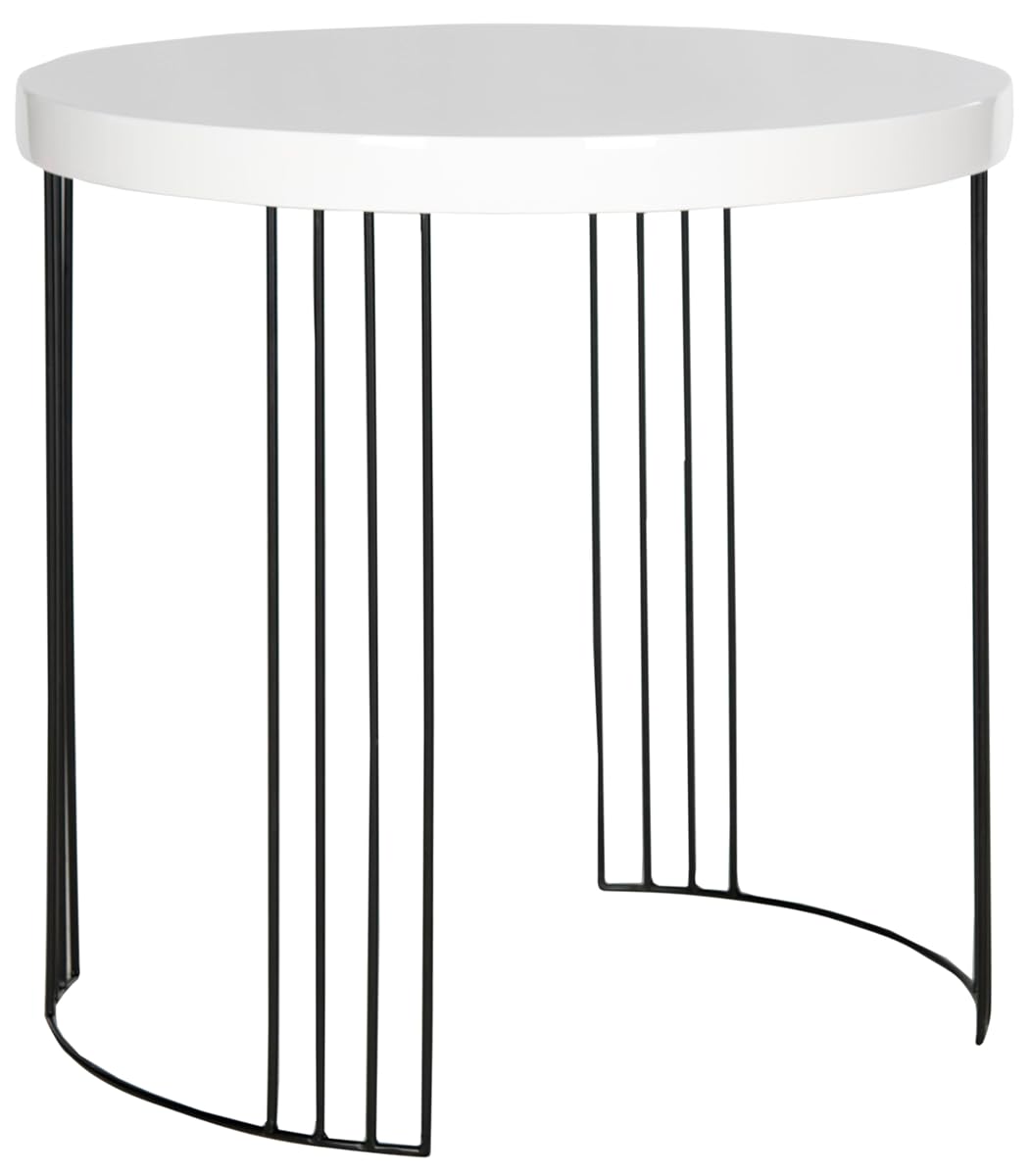 Safavieh Home Collection Kelly Mid-Century Modern White Side Table