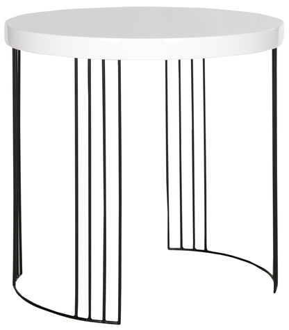 Safavieh Home Collection Kelly Mid-Century Modern White Side Table