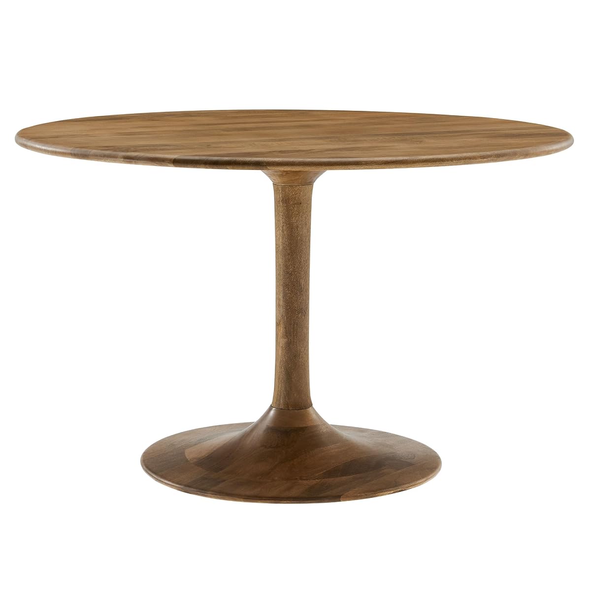 Lippa 48Inch Round Dining Table Solid Wood Natural Finish Modern Kitchen Room Entertaining Home Furniture Quality Stylish Elegant Durable Refined Versatile Contemporary