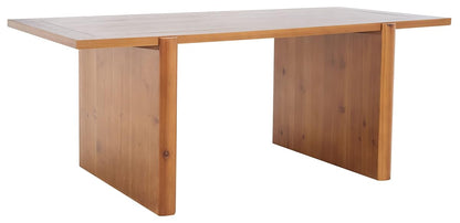 SAFAVIEH Home Collection Truman Mid-Century Modern Brown Rectangle Wood Coffee Table